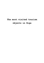 Kutatási anyagok 'The Most Visited Tourism Objects in Riga', 1.                