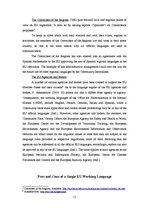 Kutatási anyagok 'Working Languages Within the EU Institutions', 11.                
