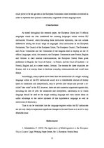 Kutatási anyagok 'Working Languages Within the EU Institutions', 15.                
