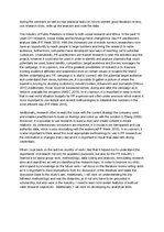 Esszék 'Developing Research Imagination Reflective Essay', 5.                