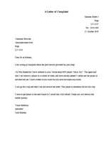Minták 'A Letter of Complaint', 1.                