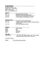 Minták 'Motivation Letter', 2.                