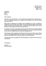 Minták 'Apology Letter', 1.                