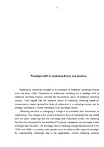 Esszék 'Paradigm Shift in Marketing Theory and Practice', 3.                