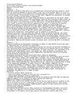 Esszék 'Resource Shortage: Clean Water', 1.                