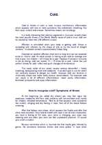 Összefoglalók, jegyzetek 'Cold', 3.                