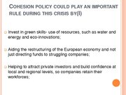 Prezentációk 'Conditions and Perspectives of the Cohesion Policy in the European Union: Latvia', 12.                