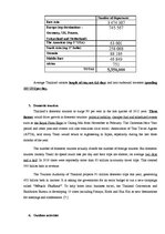 Összefoglalók, jegyzetek 'Tourism Situation in Thailand', 6.                