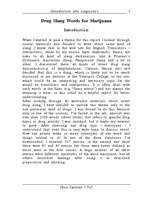 Kutatási anyagok 'Street Drug Slang Words for Marijuana', 3.                