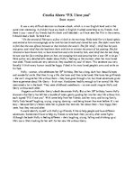 Összefoglalók, jegyzetek 'Cecelia Ahern "P.S. I Love You"', 1.                