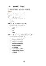 Kutatási anyagok 'A hagyományos utazási irodák szerepe az internet világában', 46.                