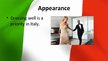 Prezentációk 'Business Customs in Italy', 6.                
