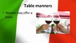 Prezentációk 'Business Customs in Italy', 27.                