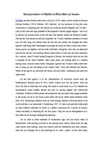 Esszék 'Interpretation of Myth in Film "Mists of Avalon"', 1.                