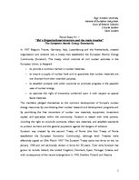 Összefoglalók, jegyzetek 'EU's Organizational Structure and the Main Treaties', 1.                