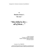 Esszék '"Men killed to live - all of them"', 1.                