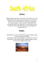 Kutatási anyagok 'South Africa', 1.                