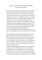 Esszék 'Semiotics of Multimedia Music Video by Rhye-Open', 1.                