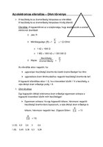 Összefoglalók, jegyzetek 'Elektromos ellenállás', 1.                
