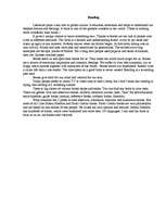 Esszék 'Reading', 1.                