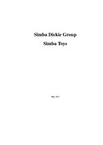 Kutatási anyagok 'Analysis of Simba Dickie Group Enterprise', 1.                