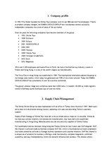 Kutatási anyagok 'Analysis of Simba Dickie Group Enterprise', 3.                