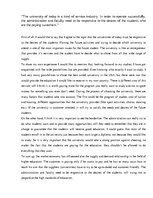 Esszék 'The University of Today - a Kind of a Service Industry', 1.                