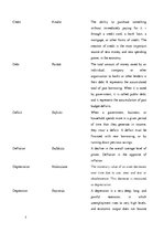 Összefoglalók, jegyzetek 'Economical Terms. Glossary', 7.                