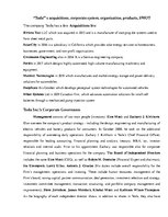 Összefoglalók, jegyzetek 'Tesla`s Acquisitions, Corporate System, Organization, Products, SWOT', 1.                