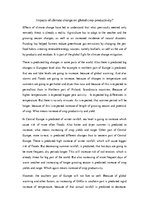 Összefoglalók, jegyzetek 'Impacts of Climate Change on Global Crop Productivity', 1.                