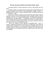 Esszék 'The Role of Women in Politics and Economics of the Country', 1.                