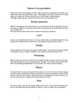 Prezentációk 'Values of My Generation', 1.                