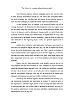 Esszék 'The Factors to Consider when Choosing a Job', 1.                