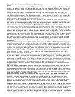 Esszék 'Successful and Unsuccessful Learning Experiences', 1.                