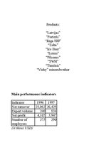 Összefoglalók, jegyzetek 'Company "Aldaris"', 3.                