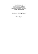 Kutatási anyagok 'Business Across Culture', 1.                