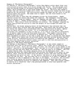 Esszék 'Summary of "The Boston Photographs" Summary and Response Paper. This essay is ab', 1.                