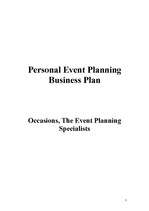 Kutatási anyagok 'Personal Event Planning', 1.                