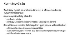 Prezentációk 'A dualizmus megszilárdulása', 10.                