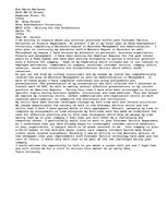 Esszék 'Dream Job Letter', 1.