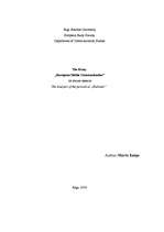 Esszék 'The Analysis of the Periodical "Kabinets"', 1.                