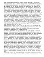 Esszék 'How Money Conflicts with the Love of Sport', 1.                