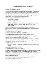 Összefoglalók, jegyzetek '1990-2004 közötti Magyar kormányok', 1.                