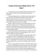 Esszék 'Analysis of the Story of Robert Graves “The Shout”', 1.                