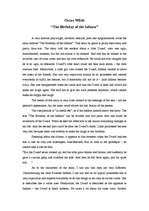 Esszék 'Oscar Wilde "The Birthday of the Infanta"', 1.                