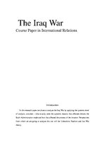 Kutatási anyagok 'The Iraq War', 1.                