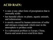 Prezentációk 'Acid Rain', 2.                