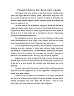 Esszék 'Features of Character that I do not Respect in People', 1.                