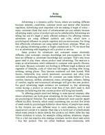 Esszék 'Advertising', 1.                