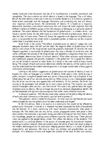 Esszék 'Globalization - Loss of Identity', 2.                